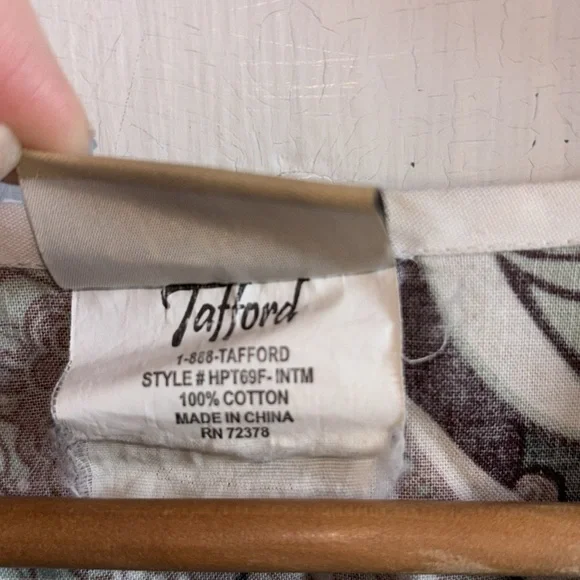 Scrub Tops Print Paisley Whimsy Floral Pattern Teal Royal Blue Brown Size Medium - Picture 4 of 14